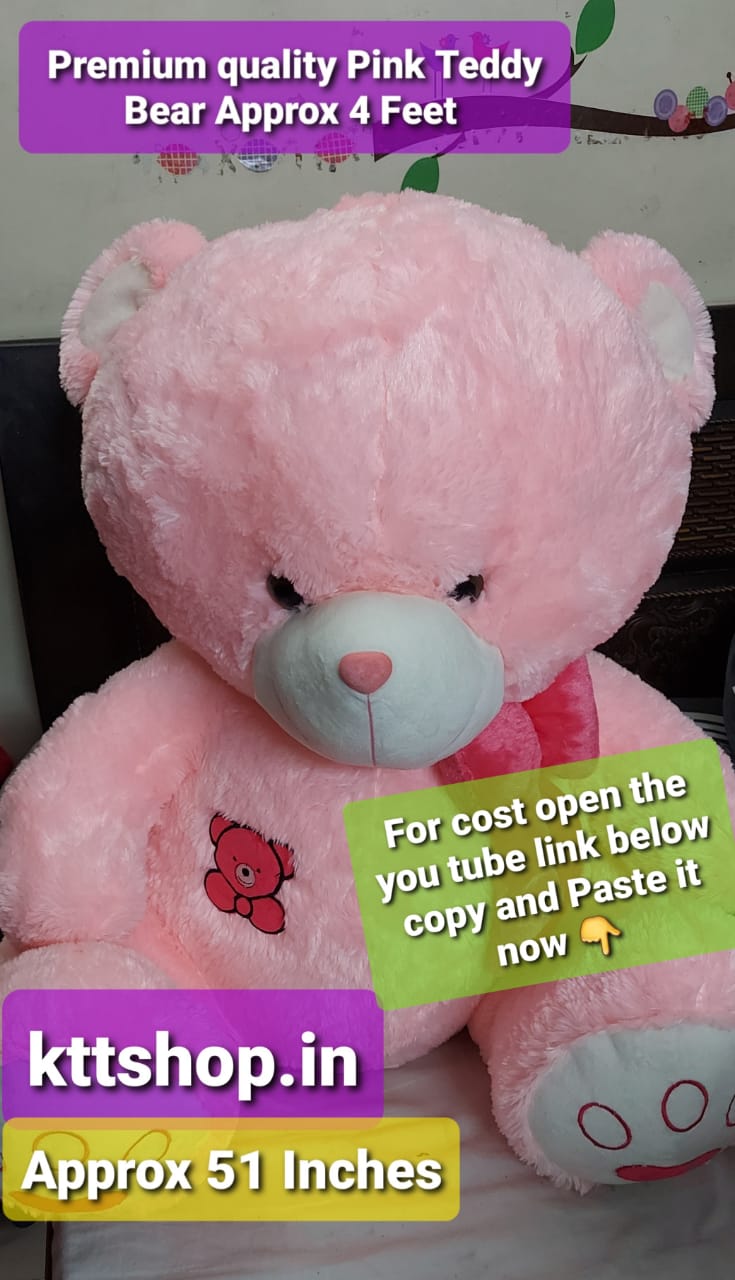 4 feet online pink teddy bear