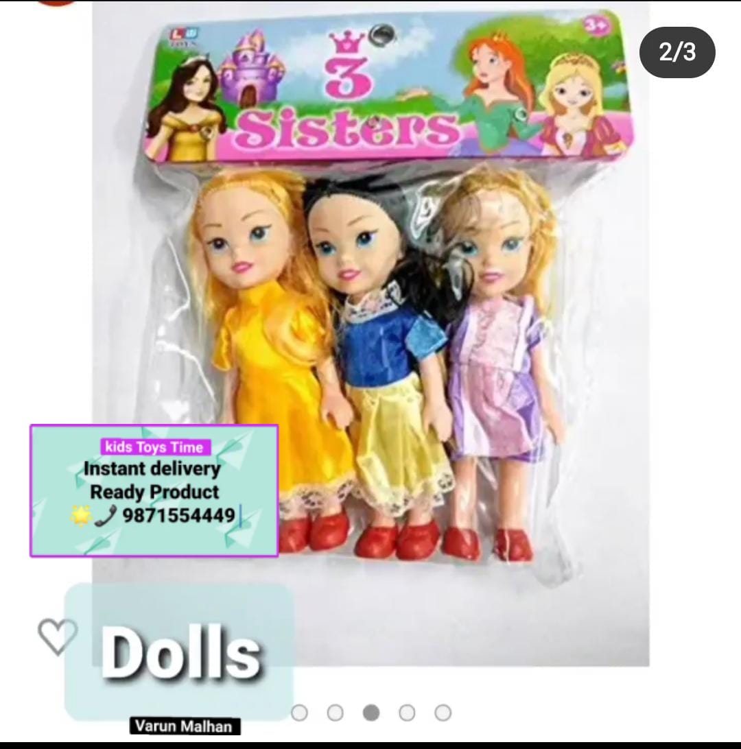 Three best sale cute dolls